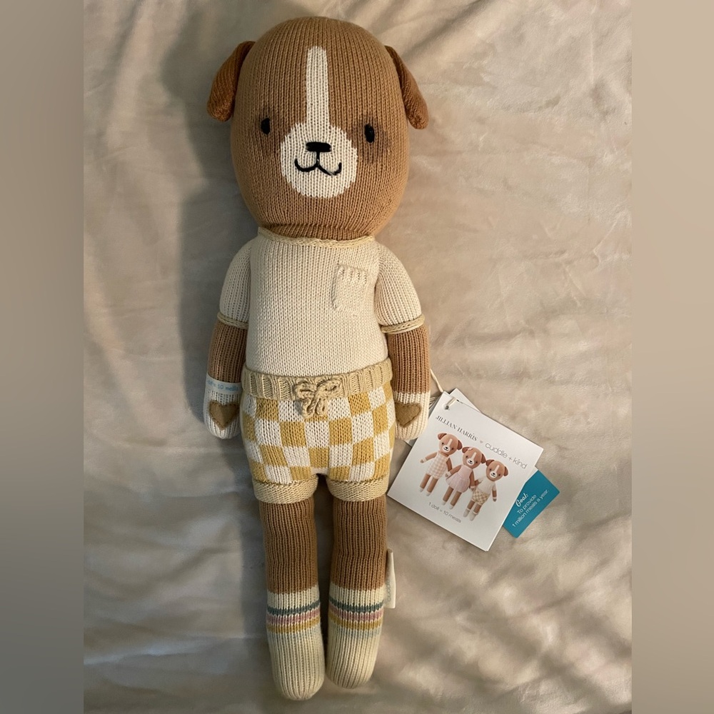 Cuddle + Kind George the Dog Knit Doll